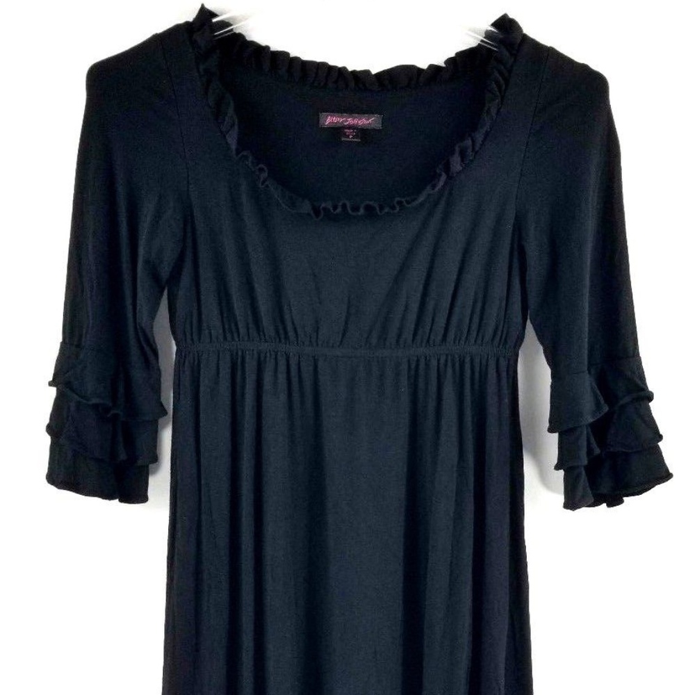 Betsey Johnson Baby Doll Party Dress Black S/P